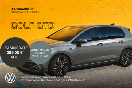 VW Golf GTD Geschäftsleasing
